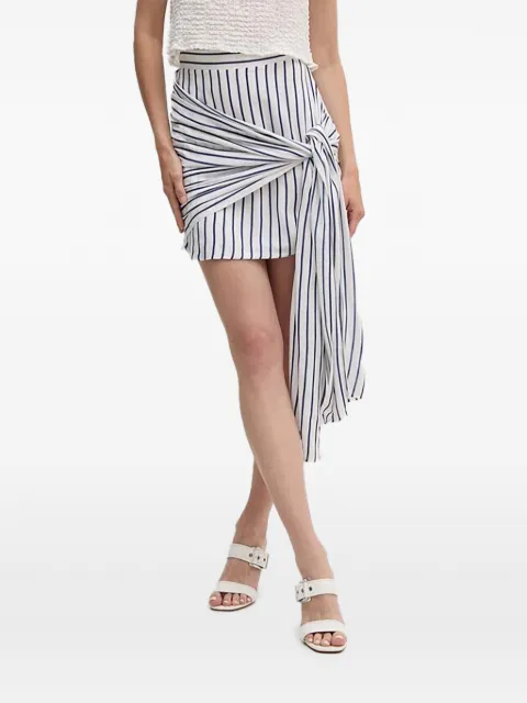 Bardot striped mini skirt White 59418SB