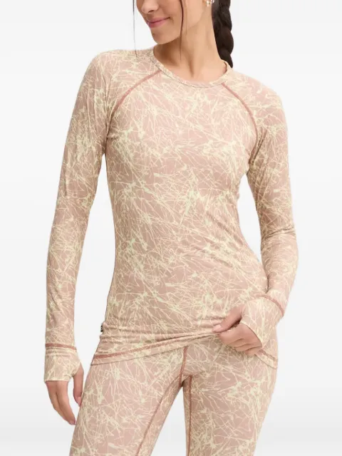 PICTURE Milita printed base-layer top Pink WTS500