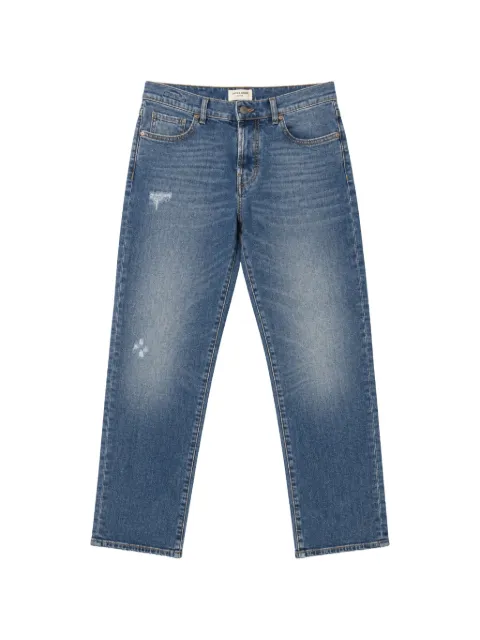Jacob Cohën monogram-pattern distressed jeans Blue JUMQM031080S4213V2200D