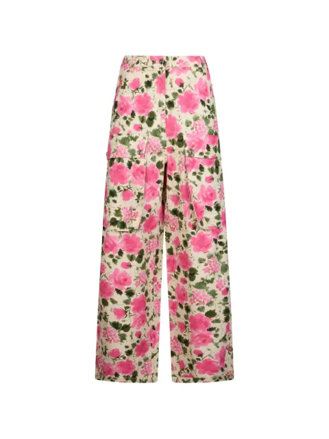 LIU JO floral-print cargo pants Neutrals WA6125T433A