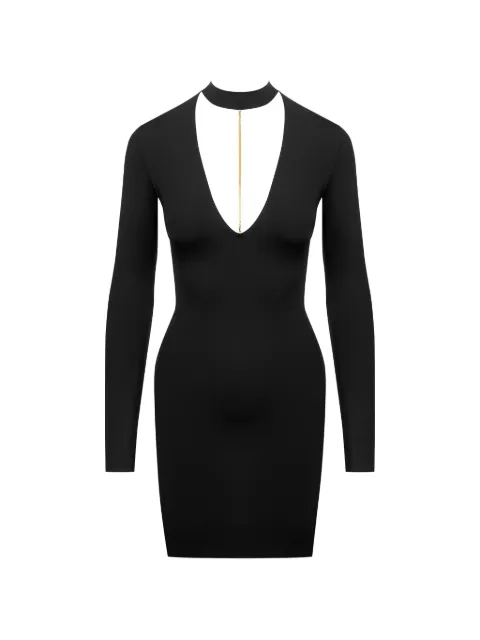 Maison Close open back jewellery dress Black 564723