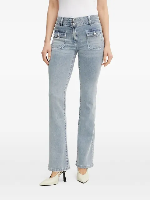 Morgan pocket flared jeans Blue POLEN1