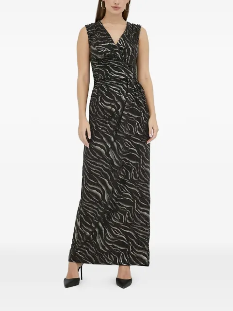 Morgan V-neck maxi dress Black RBAMNOIRDOREE