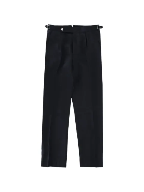 BOSS buckle-detail trousers Blue 50563231