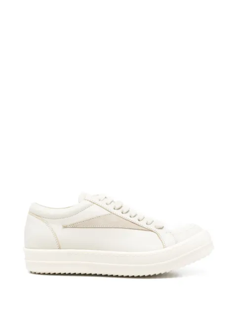 Rick Owens panelled leather sneakers Neutrals RO01F6888LCOLVS