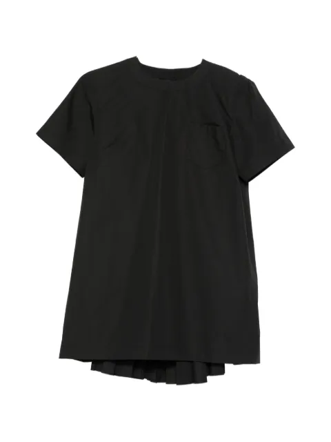 sacai pleated-detail mini dress Black 2608543