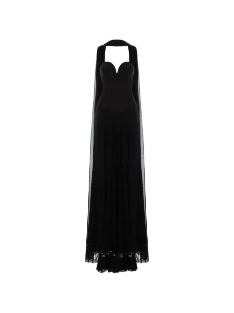 V:PM ATELIER Maddie open-back maxi dress Black MDEVPM