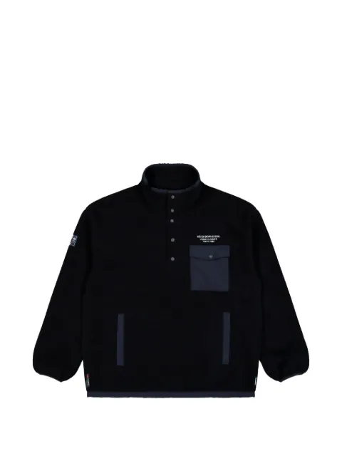 Neighborhood Fleece stand-collar sweater Black 252FPNHCSM02