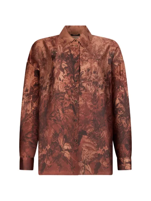 LIU JO button-fastening shirt Brown CA6336TS01A