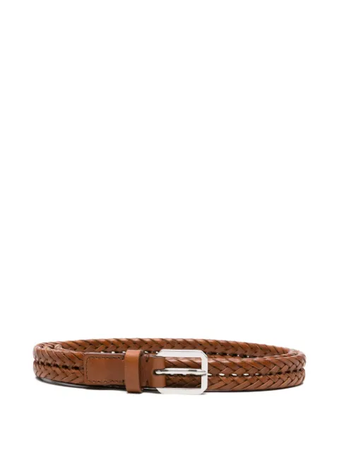 TOM FORD braided-leather belt Neutrals TB332ICL122Y