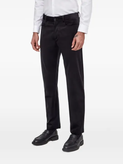 Sisley velvet-texture trousers Black 42QJSF041