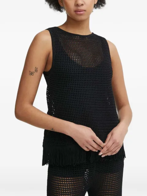 Sisley fringe knit top Black 196PMH00C