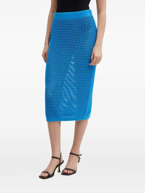 Benetton open-knit skirt Blue 101TD001D