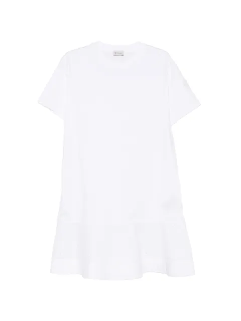 Moncler ruffled-hem mini dress White 8I0001489AUO