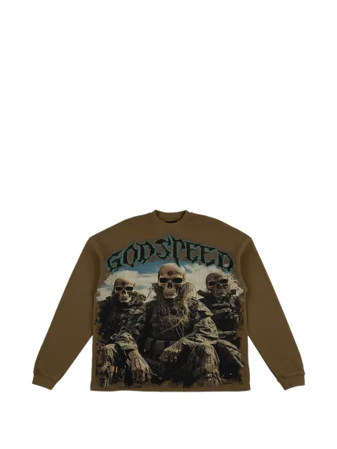 GODSPEED Squadron Thermal sweatshirt Brown GS112