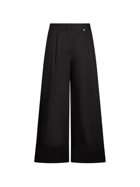 LIU JO flared pleated trousers Black WA6498T4853