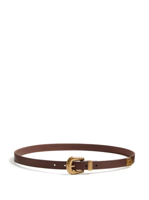 Valentino Garavani Vlogo Signature calfskin belt 20 mm Brown YT0SQ9WZE