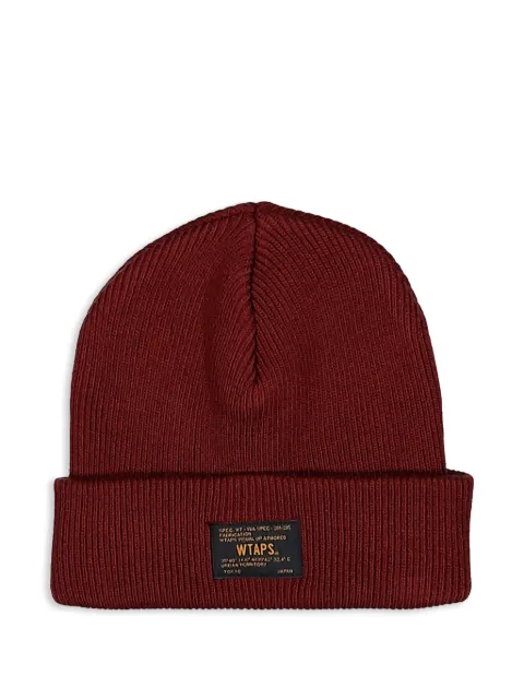 WTAPS FGZ ribbed beanie hat Red 252MADTHT02