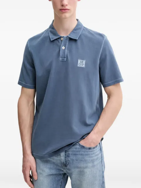 Marc O'Polo logo-detail polo shirt Blue 522226653126