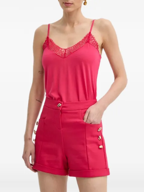 Morgan button turn-up shorts Pink SHERYFGRENADINE