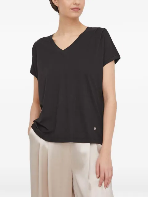 Mos Mosh V-neck T-shirt Black 159170