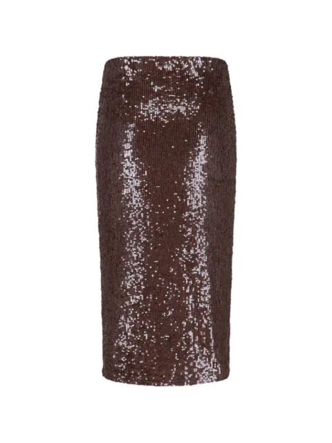 P.A.R.O.S.H. sequin skirt Brown D621538