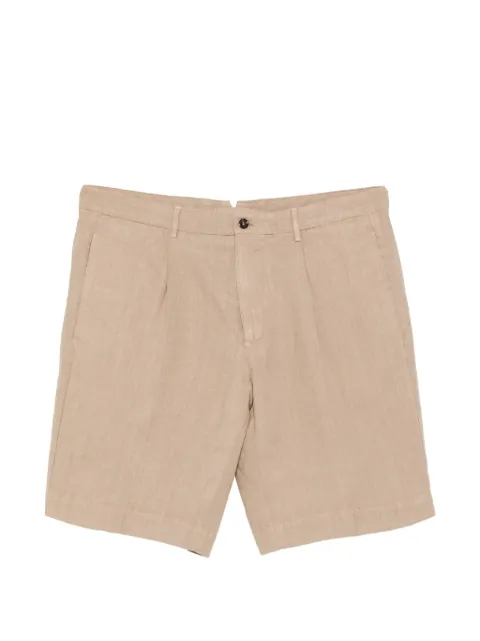 Dell'oglio pleated shorts Brown PTN01TCR3434