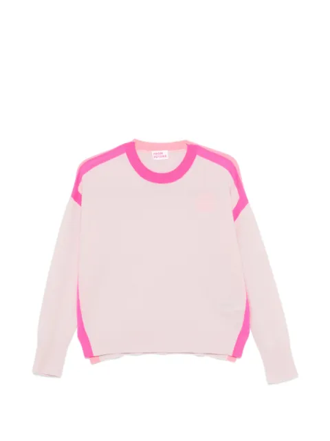 FROM FUTURE side-stripe sweater Pink 2602WPR03529W