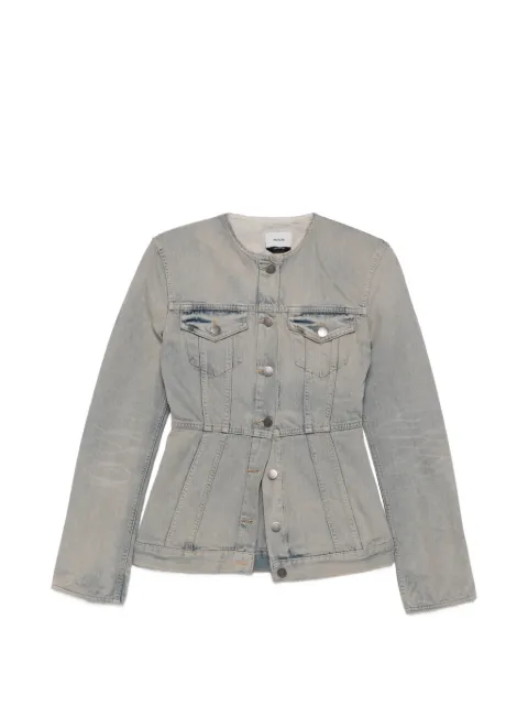 Haikure button-up denim jacket Blue HEW09117DF203