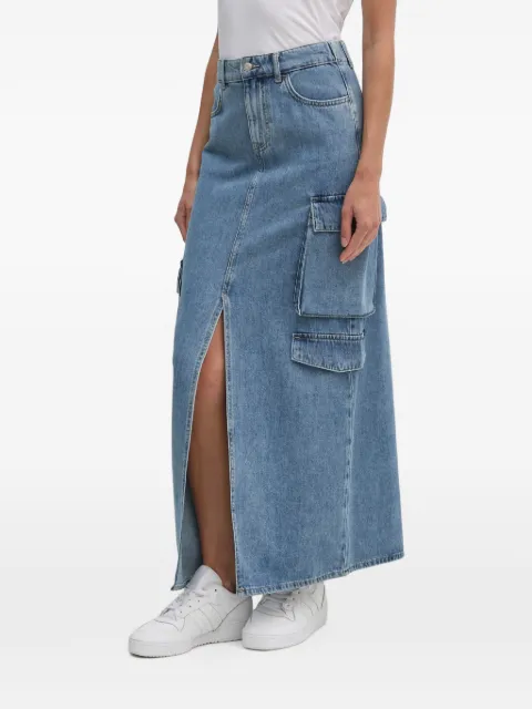 Sisley cargo-pocket maxi skirt Blue 4AGWL0025