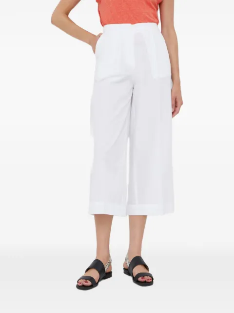 Sisley high-waisted cropped trousers White 42FFLF02F