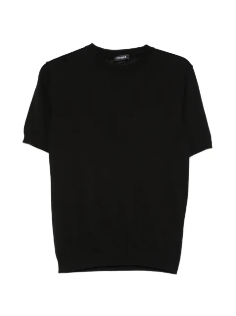 Cenere GB fine-knit T-shirt Black 0316C0001C000016