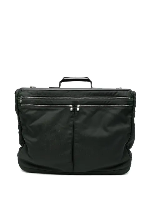 Louis Vuitton Pre-Owned 2000s zipped leather clothing bag Green LV680AUR
