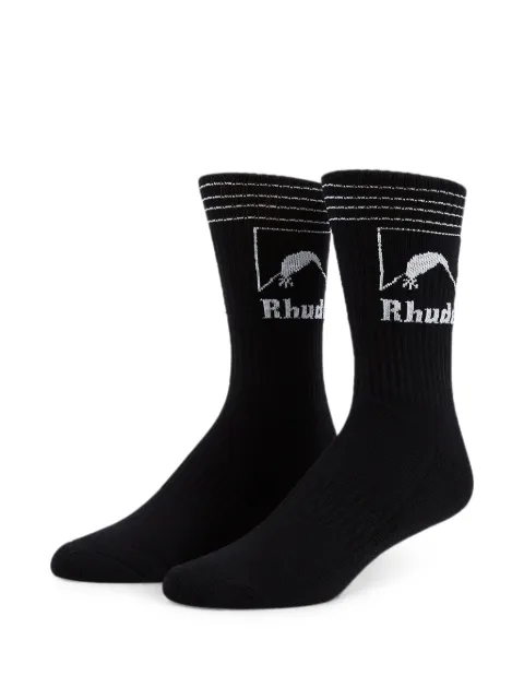 RHUDE Moonlight Outline socks Black RHSS26SO02215