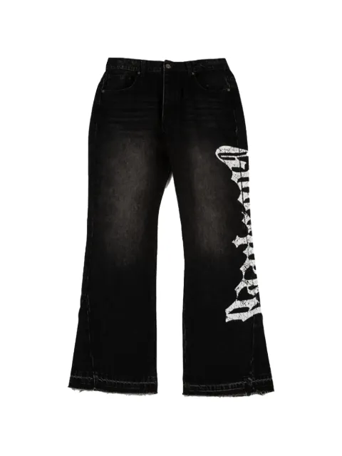 GODSPEED OG-logo flared jeans Black GS116