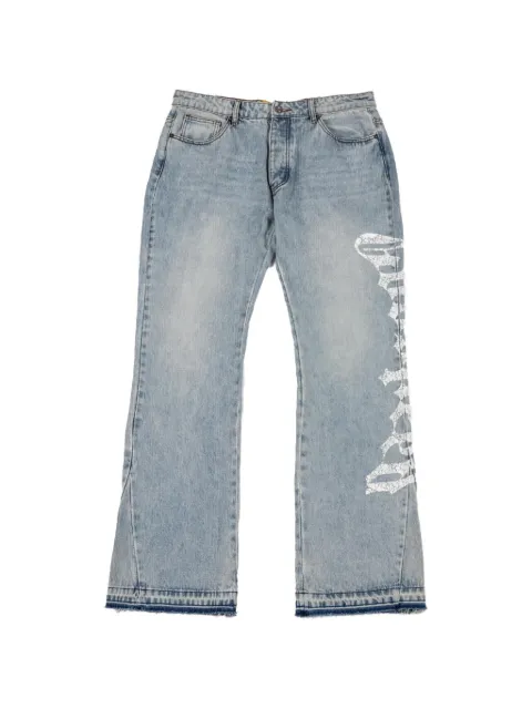 GODSPEED OG-logo flared jeans Blue GS113