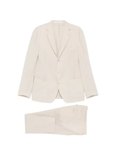 Eleventy notched-lapel suit Neutrals M75ABUL01TES0M116