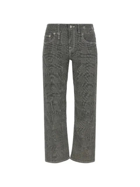 R13 Prince Of Wales buttoned trousers Black R13W0093D139APRINTEDGLENPLAID