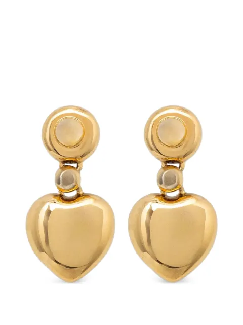 Chiara Ferragni Bold heart-pendant drop earrings Gold J19AXP05