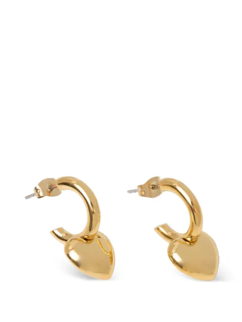 Chiara Ferragni heart-pendant hoop earrings Gold J19AXP06