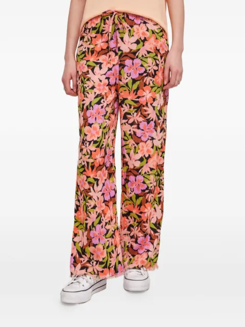 Billabong floral-print pants Black EBJNP00114