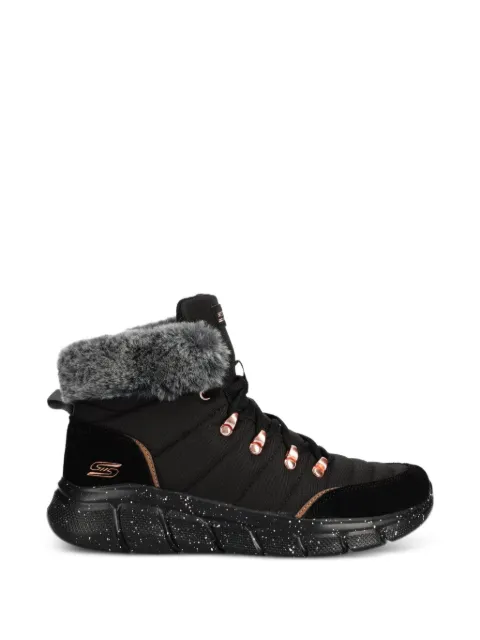 Skechers fur trim quilted sneakers Black 117339