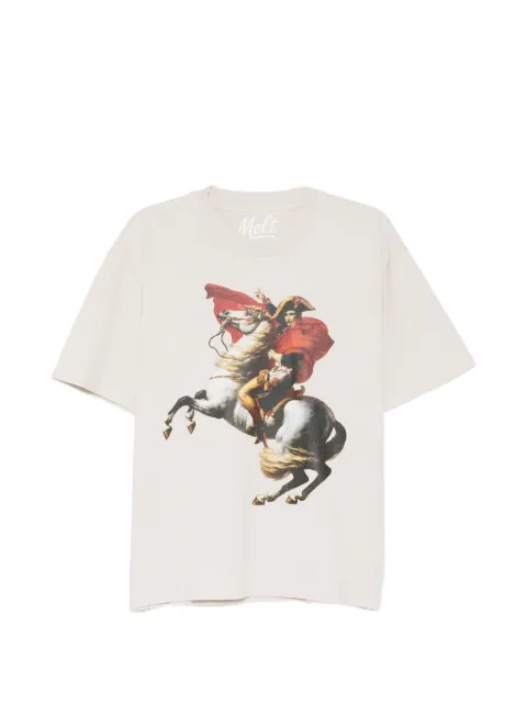 Melt graphic-print T-shirt Neutrals MS5262