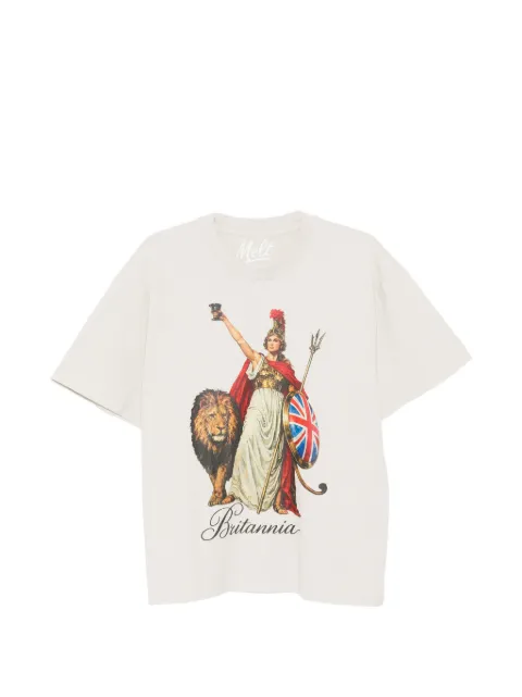 Melt graphic-print T-shirt Neutrals MS5265
