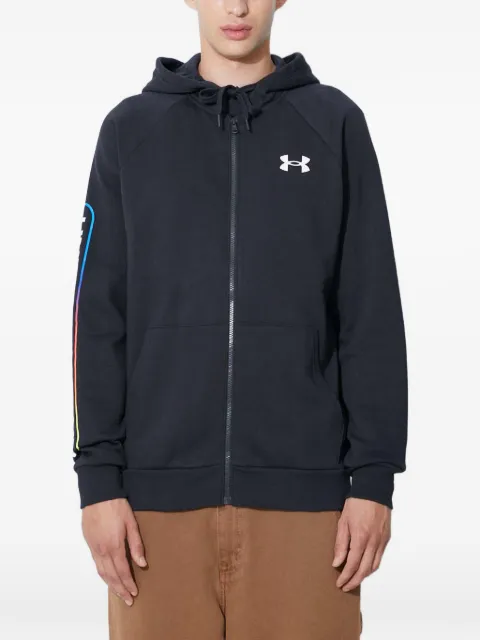 Under Armour zip logo hoodie Black 1361603