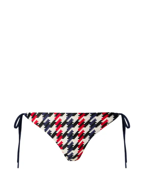 Perfect Moment houndstooth side-tie bikini bottoms White W30013081739