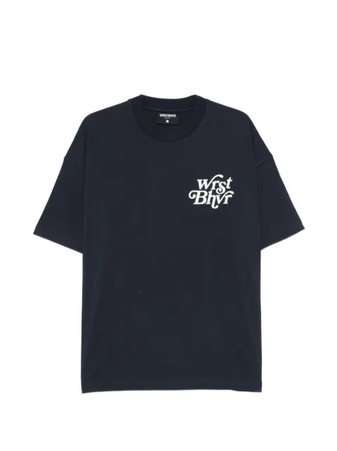 WRSTBHVR logo T-shirt Blue U1026TT3460