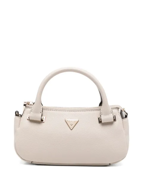 GUESS USA Evie Mini metal logo leather tote bag Neutrals BG966476