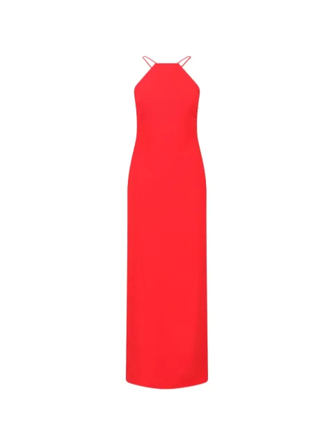 Lauren Ralph Lauren halterneck split dress Red 253P10146001