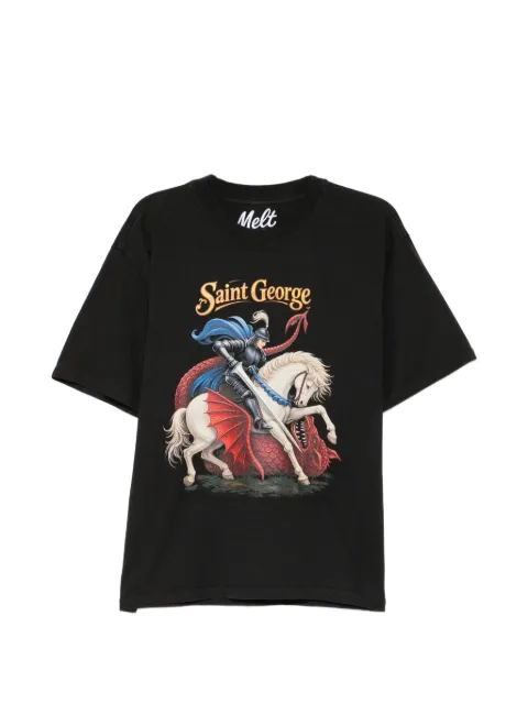 Melt horse-print T-shirt Black MS5245
